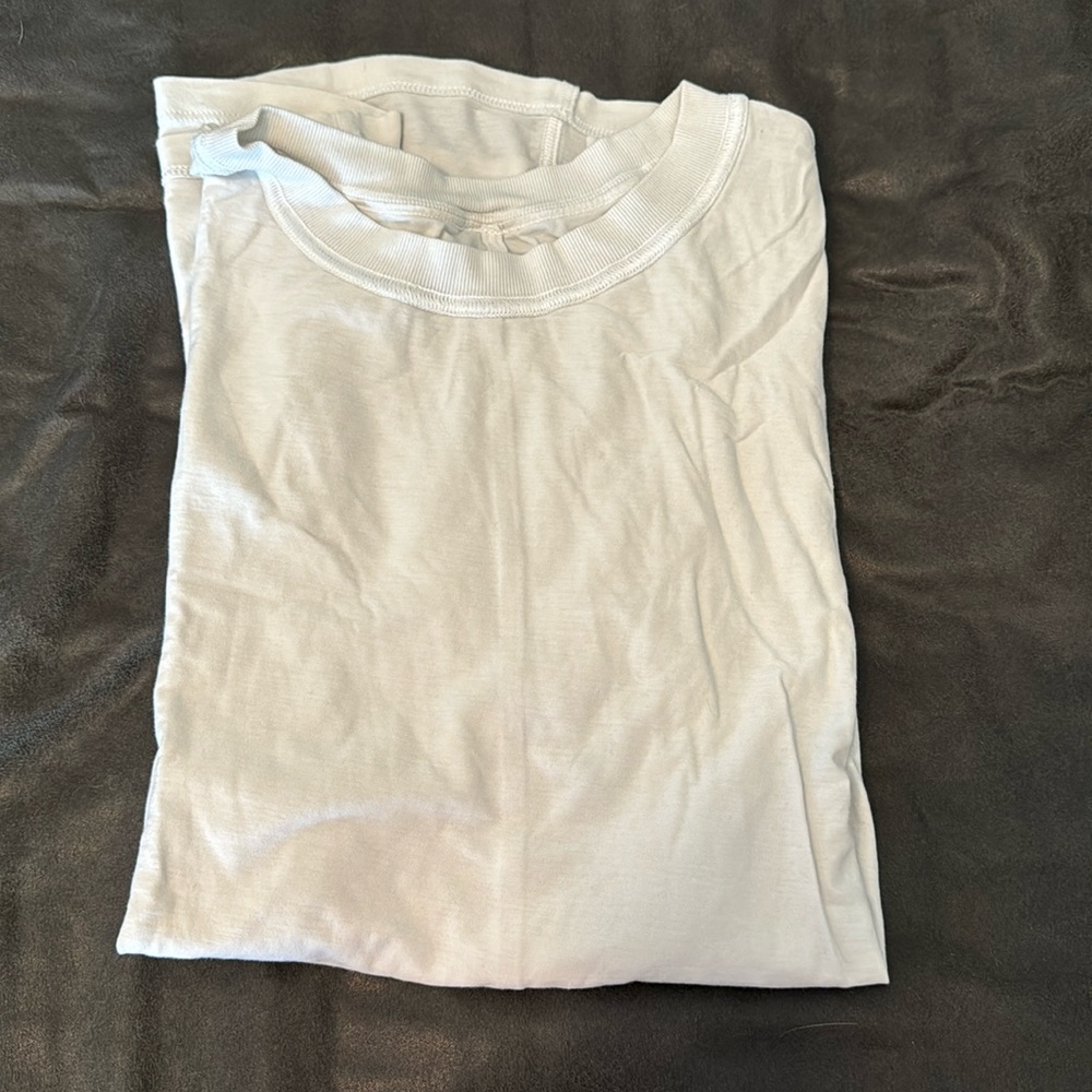 Lululemon all yours cotton tee size 10. White.